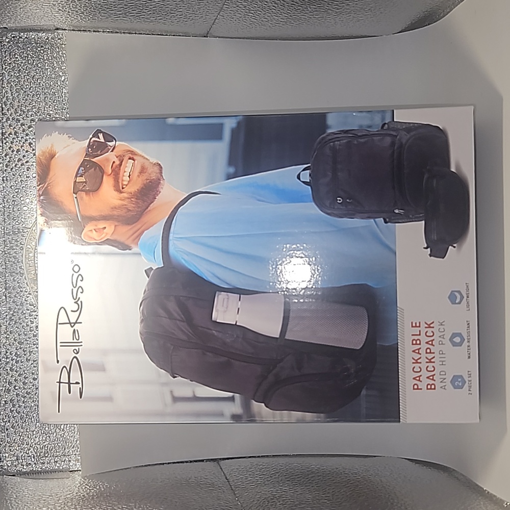 Bella Russo Packable Backpack and Hip Pack -Unopened packages
